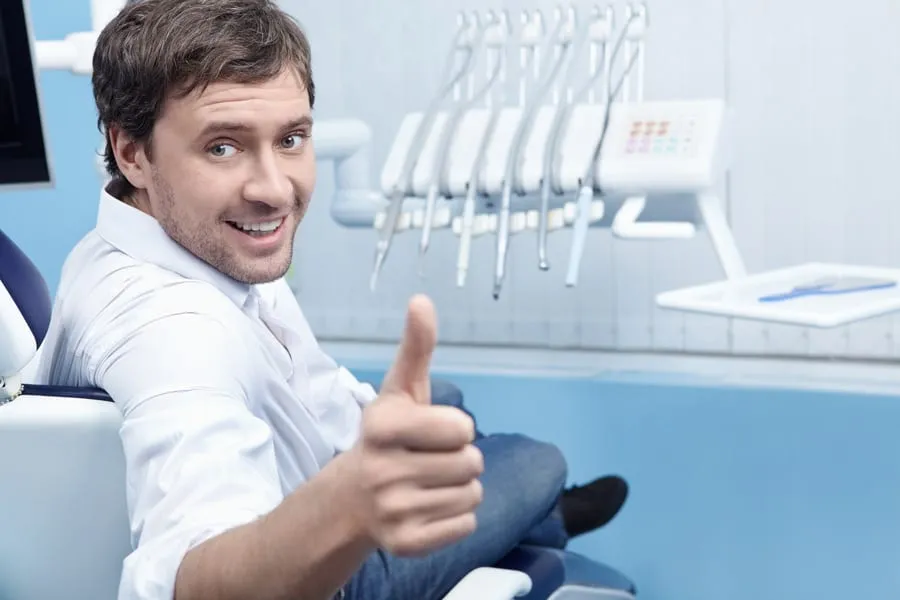 Patient at a dental clinic consultation in Glendale